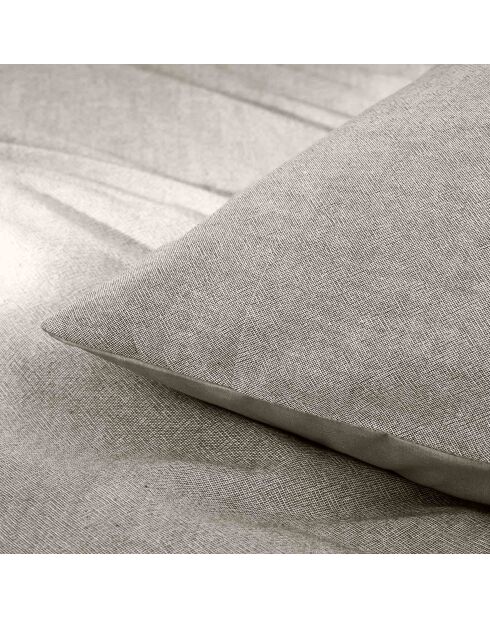 Parure housse de couette Meline anthracite