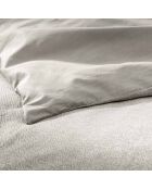 Parure housse de couette Meline anthracite