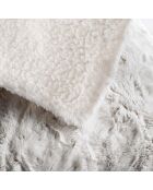 Calda coperta invernale (180 x 220 cm) Alaska Natural, pelliccia sintetica e sherpa