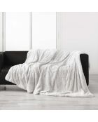 Calda coperta invernale (180 x 220 cm) Alaska Natural, pelliccia sintetica e sherpa