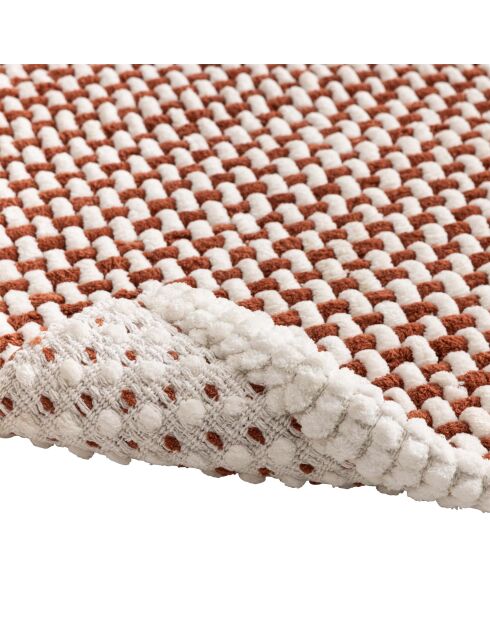Badteppich (50 x 80 cm) Rafael Terracotta, Baumwolle/Polyester Chenille