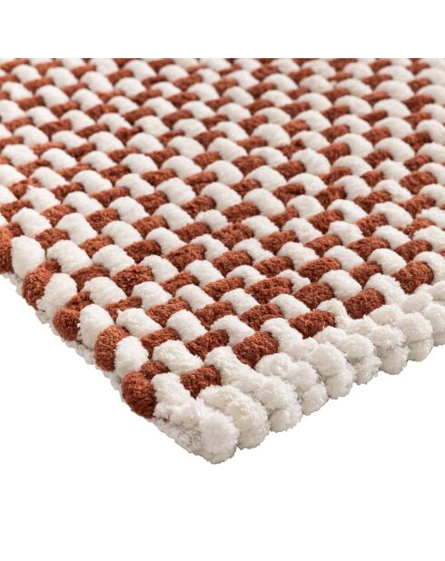 Badteppich (50 x 80 cm) Rafael Terracotta, Baumwolle/Polyester Chenille
