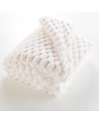 Calda coperta invernale (180 x 220 cm) Frosty Natural, pelliccia sintetica e sherpa