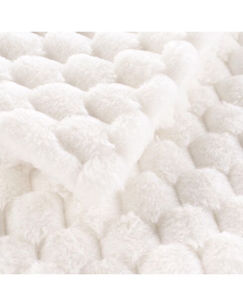 Calda coperta invernale (180 x 220 cm) Frosty Natural, pelliccia sintetica e sherpa