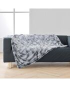 Plaid (125 x 150 cm), grigio antartico, pelliccia sintetica