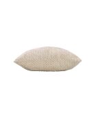 Coussin Déhoussable (45 x 45 cm) Flanela Beige, Flanelle Relief Unie