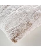 Cuscino rimovibile (45 x 45 cm) Lynx naturale, pelliccia sintetica/velluto
