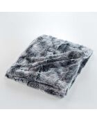 Coperta invernale calda (180 x 220 cm) grigio antartico, pelliccia sintetica