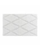 Badteppich (50 x 80 cm) Thais White, getuftete Baumwolle