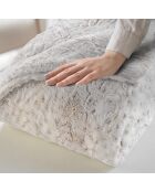 Coperta invernale calda XXL (220 x 240 cm) Alaska Natural, pelliccia sintetica e sherpa