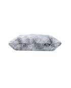 Cuscino rimovibile (45 x 45 cm) grigio antartico, pelliccia sintetica