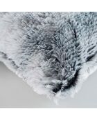 Cuscino rimovibile (45 x 45 cm) grigio antartico, pelliccia sintetica
