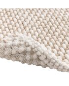 Alfombra de baño de felpilla de algodón y poliéster Rafael Sand (50 x 80 cm)