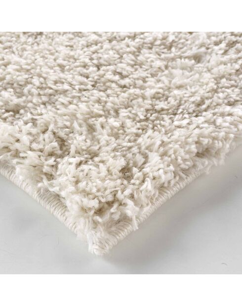 Tapis rectangle shaggy uni Tango naturel - 120x170 cm