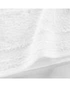 Serviette Invité (30 x 50 cm) Elegance Blanc, 100 % Coton Uni