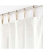 Voilage à Passants (140 x 240 cm) Belani Blanc, Polycoton Uni