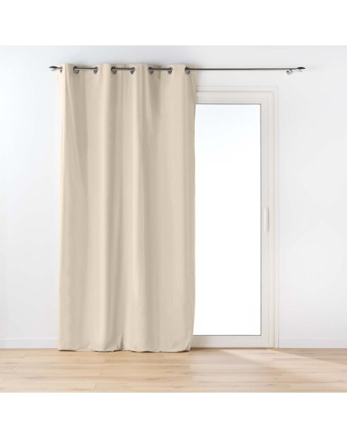 Rideau à Oeillets (135 x 260 Cm) Twily Lin, Coton / Polyester Recyclé