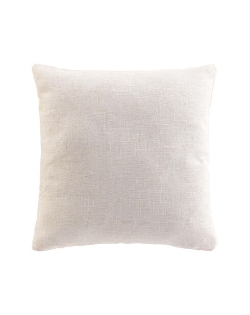 Cuscino rimovibile (45 x 45 cm) Pauline Natural, poliestere e lino