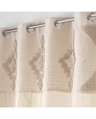 Rideau à Oeillets (140 x 240 cm) Kamary Naturel, Coton / Polyester avec Top