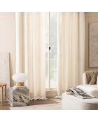 Rideau à Oeillets (140 x 260 cm) Winona Naturel, Bouclette Unie