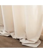 Rideau à Oeillets (140 x 260 cm) Winona Naturel, Bouclette Unie