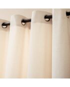 Rideau à Oeillets (140 x 260 cm) Winona Naturel, Bouclette Unie