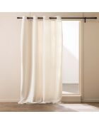 Rideau à Oeillets (140 x 260 cm) Winona Naturel, Bouclette Unie