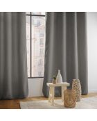 Rideau à Oeillets (140 x 240 cm) Wooly Gris, Bouclette Unie