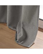 Rideau à Oeillets (140 x 240 cm) Wooly Gris, Bouclette Unie