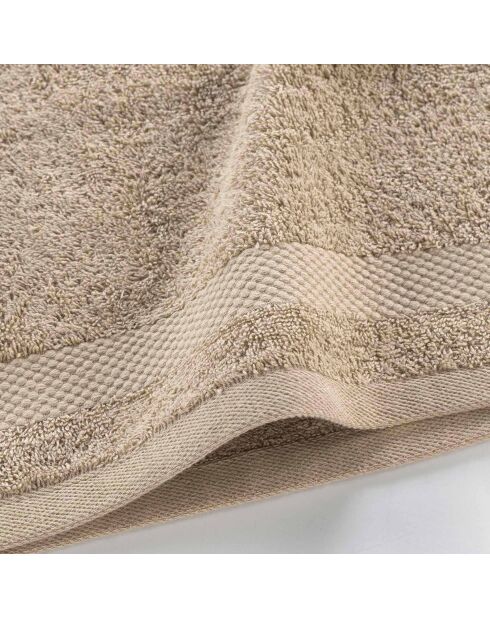 Serviette Invité (30 x 50 cm) Elegance Noisette, 100 % Coton Uni