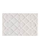 Tapis de bain coton jacquard tufte Otis blanc - 50x80 cm