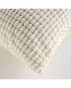 Cuscino rimovibile (45 x 45 cm) Swing Natural, flanella a rilievo liscio
