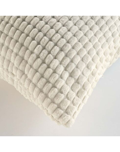 Cuscino rimovibile (45 x 45 cm) Swing Natural, flanella a rilievo liscio