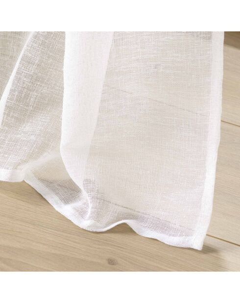 Voilage à Oeillets Grande Largeur (300 x 240 cm) Carlin Naturel, Voile Texturé