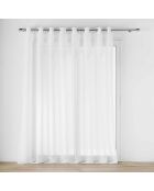 Voilage à Oeillets Grande Largeur (300 x 240 cm) Carlin Naturel, Voile Texturé