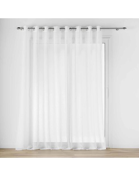 Voilage à Oeillets Grande Largeur (300 x 240 cm) Carlin Naturel, Voile Texturé