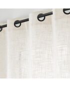 Rideau à Oeillets (140 x 280 cm) Igor Naturel, Effet Lin Tissé