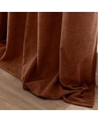 Rideau à Oeillets (140 x 260 cm) Winona Terracotta, Bouclette Unie