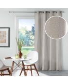 Rideau à Oeillets (135 x 240 cm) Chinea Lin, Occultant Chambray