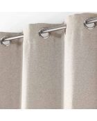 Rideau à Oeillets (135 x 240 cm) Chinea Lin, Occultant Chambray
