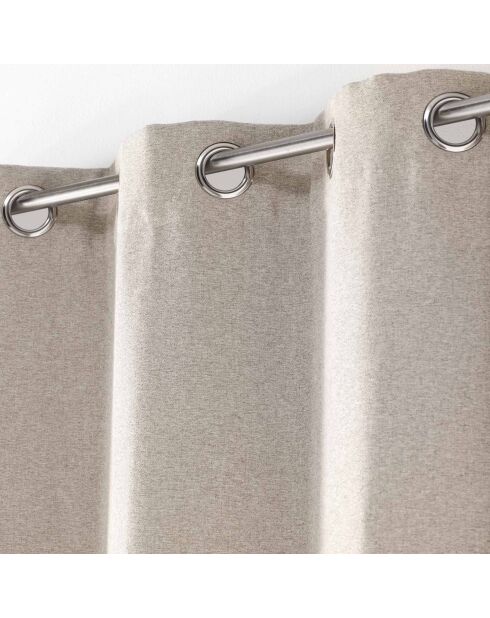 Rideau à Oeillets (135 x 240 cm) Chinea Lin, Occultant Chambray