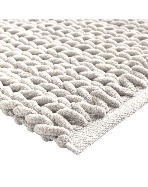 Tappeto da bagno (50 x 80 cm) Ariel Natural, ciniglia di cotone/poliestere