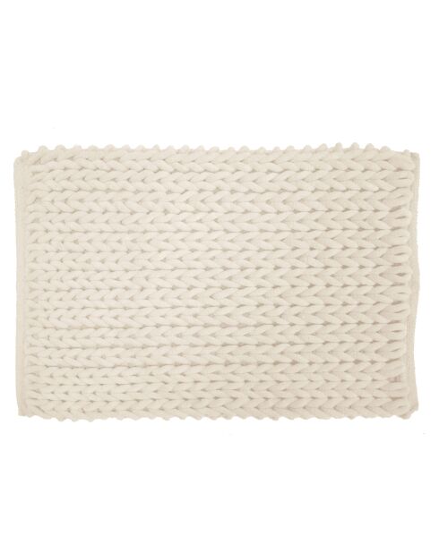 Tappeto da bagno (50 x 80 cm) Ariel Natural, ciniglia di cotone/poliestere