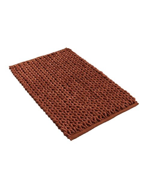 Badtapijt (50 x 80 cm) Ariel Terracotta, katoen/polyester chenille