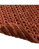 Badtapijt (50 x 80 cm) Ariel Terracotta, katoen/polyester chenille