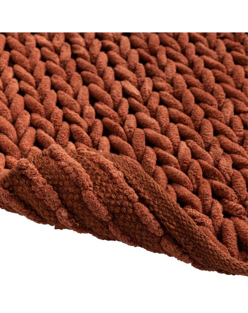 Badtapijt (50 x 80 cm) Ariel Terracotta, katoen/polyester chenille