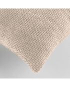 Cuscino sfoderabile Leo Natural (45 x 45 cm), velluto di ciniglia