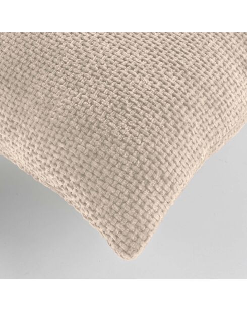 Cuscino sfoderabile Leo Natural (45 x 45 cm), velluto di ciniglia