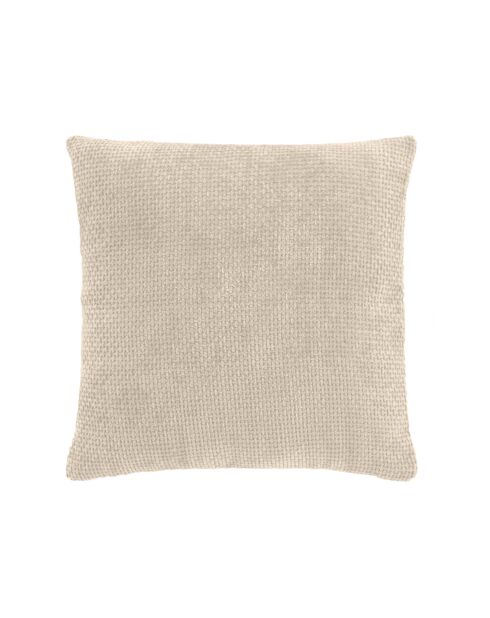 Cuscino sfoderabile Leo Natural (45 x 45 cm), velluto di ciniglia