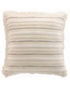Coussin déhoussable franges Atlas naturel